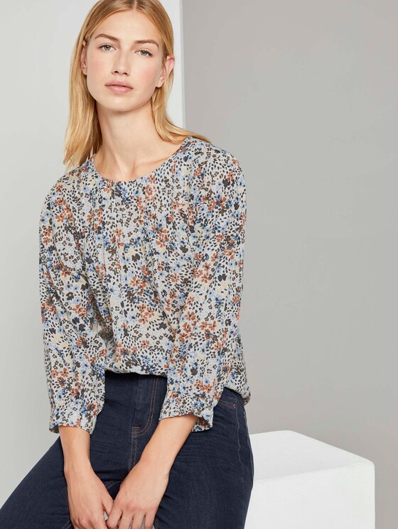 Verspielte Bluse mit Blumenprint - Frauen - light flower print Verspielte Bluse mit Blumenprint - Frauen - light flower print - 5 - TOM TAILOR Denim