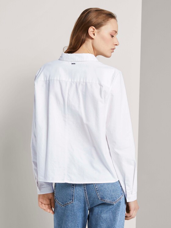 Hemdbluse aus Baumwolle - Frauen - Off White Hemdbluse aus Baumwolle - Frauen - Off White - 2 - TOM TAILOR Denim