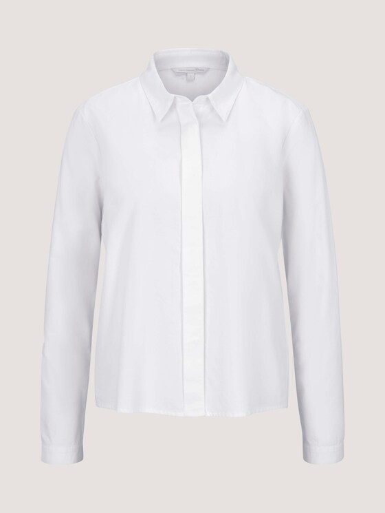 Hemdbluse aus Baumwolle - Frauen - Off White Hemdbluse aus Baumwolle - Frauen - Off White - 7 - TOM TAILOR Denim