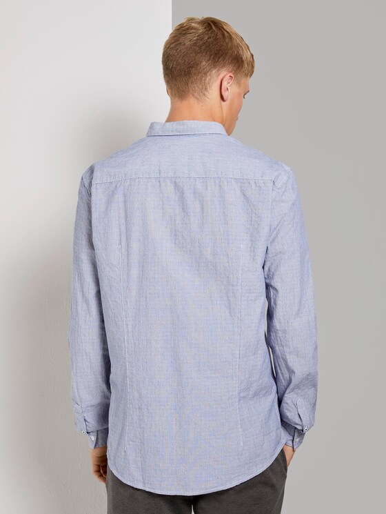 Fein gemustertes Hemd - Männer - blue white element stripe Fein gemustertes Hemd - Männer - blue white element stripe - 2 - TOM TAILOR Denim