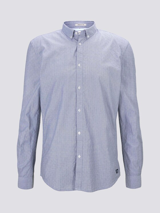 Fein gemustertes Hemd - Männer - blue white element stripe Fein gemustertes Hemd - Männer - blue white element stripe - 7 - TOM TAILOR Denim