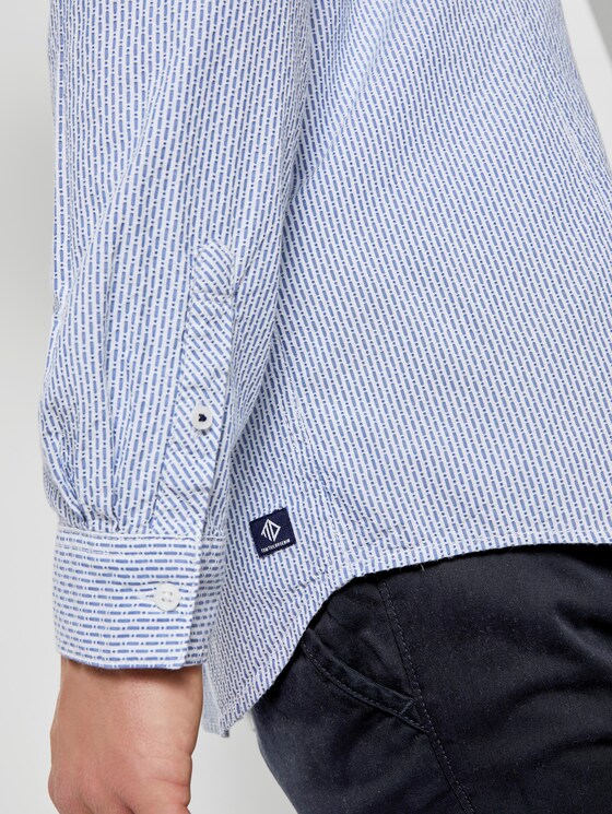 Fein gemustertes Hemd - Männer - light blue white dobby stripe Fein gemustertes Hemd - Männer - light blue white dobby stripe - 10 - TOM TAILOR Denim