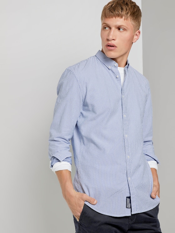Fein gemustertes Hemd - Männer - light blue white dobby stripe Fein gemustertes Hemd - Männer - light blue white dobby stripe - 5 - TOM TAILOR Denim