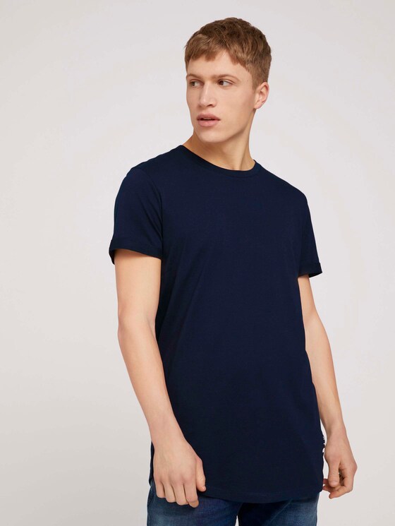 T-Shirt mit Bio-Baumwolle - Männer - Sky Captain Blue T-Shirt mit Bio-Baumwolle - Männer - Sky Captain Blue - 1 - TOM TAILOR Denim