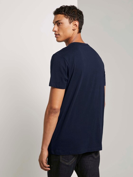 T-Shirt mit Brustprint - Männer - Sky Captain Blue T-Shirt mit Brustprint - Männer - Sky Captain Blue - 2 - TOM TAILOR Denim