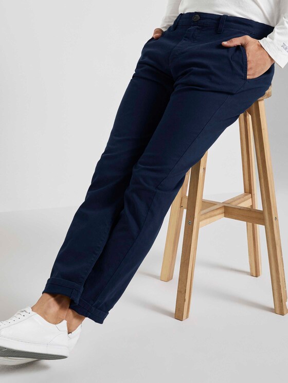 Strukturierte Chino Hose - Männer - diving navy blue Strukturierte Chino Hose - Männer - diving navy blue - 9 - TOM TAILOR