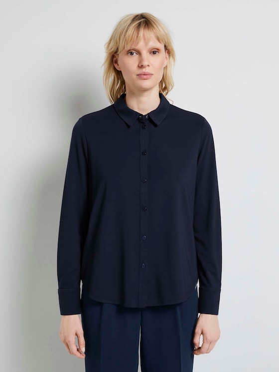 Langärmliges Blusenshirt - Frauen - Sky Captain Blue Langärmliges Blusenshirt - Frauen - Sky Captain Blue - 1 - Mine to five
