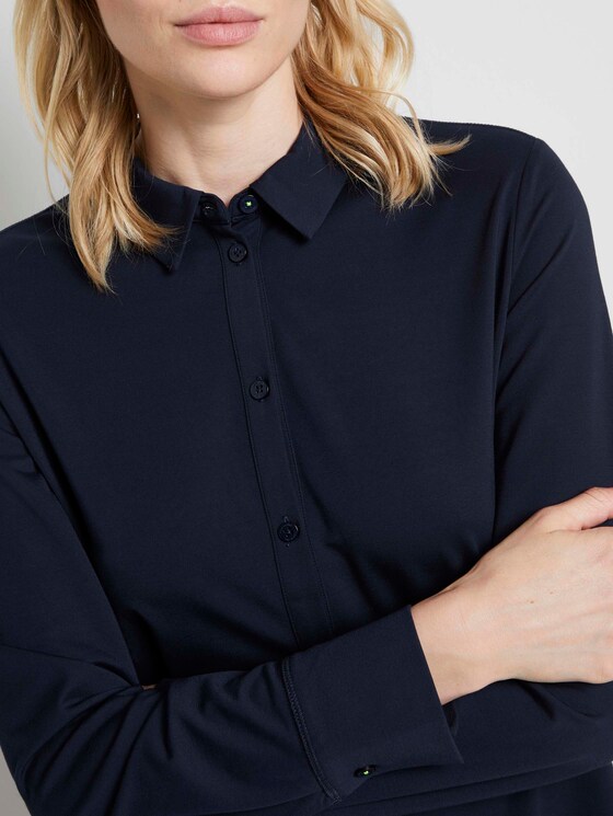 Langärmliges Blusenshirt - Frauen - Sky Captain Blue Langärmliges Blusenshirt - Frauen - Sky Captain Blue - 9 - Mine to five