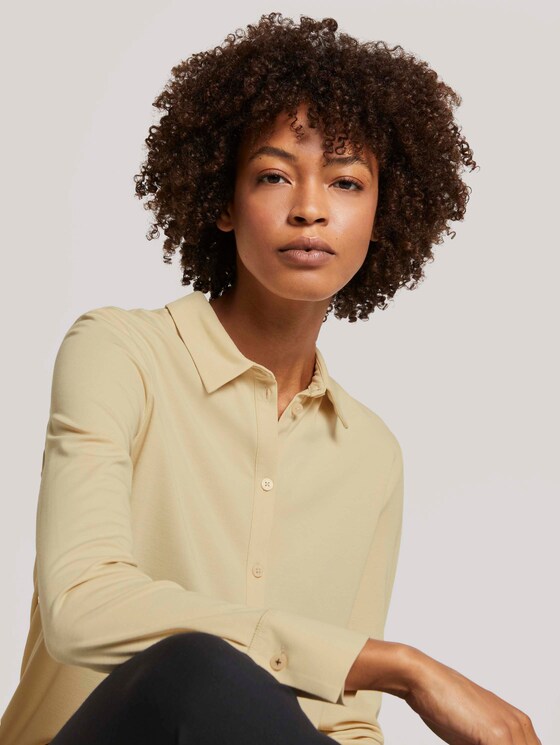 Langärmliges Blusenshirt - Frauen - light soft sand Langärmliges Blusenshirt - Frauen - light soft sand - 9 - Mine to five