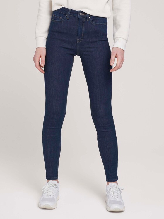 Janna extra skinny jeans made with organic cotton - Women - Used Dark Stone Blue Denim Janna extra skinny jeans made with organic cotton - Women - Used Dark Stone Blue Denim - 1 - TOM TAILOR Denim