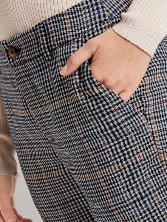 Karierte Zigarettenhose - Frauen - small navy check Karierte Zigarettenhose - Frauen - small navy check - 10 - TOM TAILOR Denim