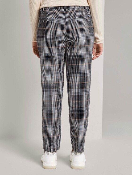 Karierte Zigarettenhose - Frauen - small navy check Karierte Zigarettenhose - Frauen - small navy check - 2 - TOM TAILOR Denim