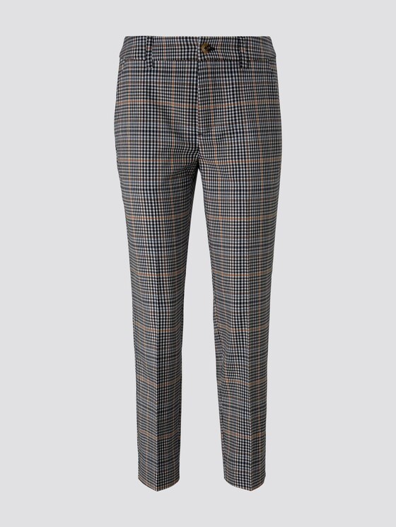 Karierte Zigarettenhose - Frauen - small navy check Karierte Zigarettenhose - Frauen - small navy check - 7 - TOM TAILOR Denim