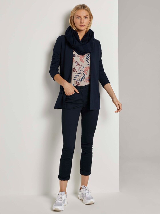 Sweat-Cardigan mit Streifenstruktur - Frauen - Sky Captain Blue Sweat-Cardigan mit Streifenstruktur - Frauen - Sky Captain Blue - 3 - TOM TAILOR