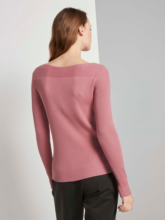 Pullover mit Rippstruktur - Frauen - cozy rose Pullover mit Rippstruktur - Frauen - cozy rose - 2 - TOM TAILOR Denim