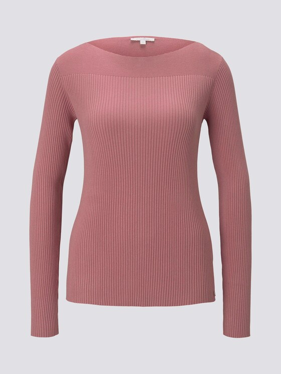 Pullover mit Rippstruktur - Frauen - cozy rose Pullover mit Rippstruktur - Frauen - cozy rose - 7 - TOM TAILOR Denim