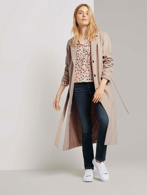 3/4-Arm Bluse mit umgelegtem Kragen - Frauen - beige flower design 3/4-Arm Bluse mit umgelegtem Kragen - Frauen - beige flower design - 3 - TOM TAILOR
