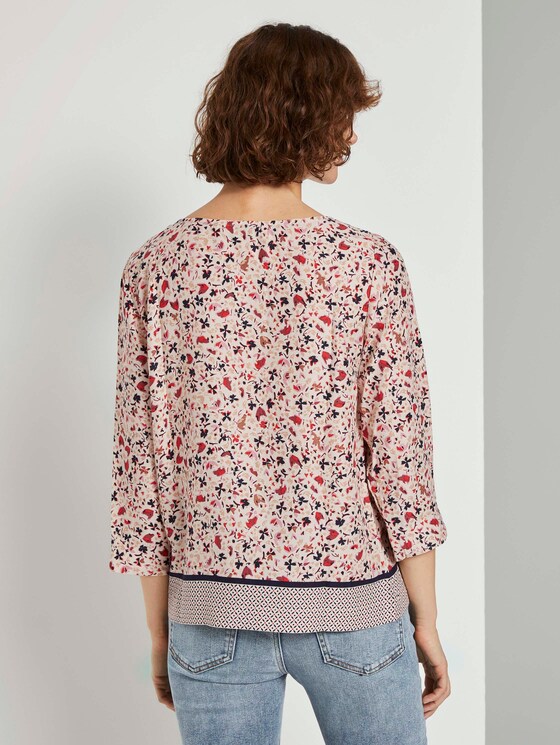 3/4-Arm Bluse mit Blumenprint - Frauen - beige flower design 3/4-Arm Bluse mit Blumenprint - Frauen - beige flower design - 2 - TOM TAILOR