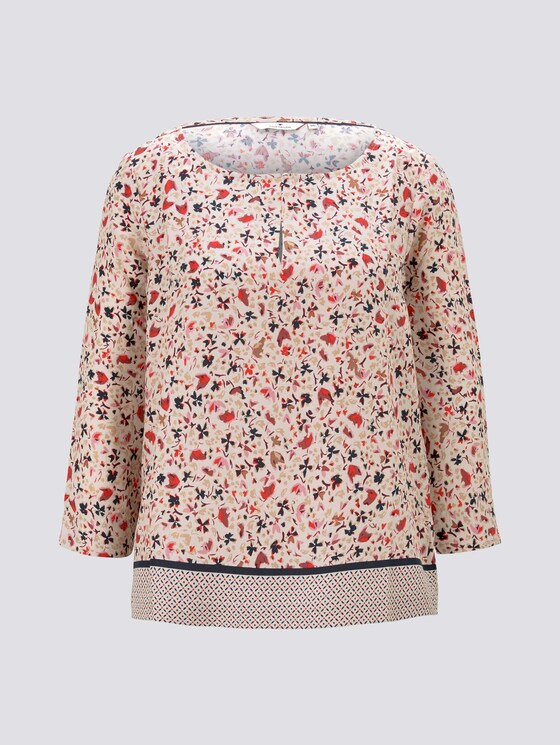 3/4-Arm Bluse mit Blumenprint - Frauen - beige flower design 3/4-Arm Bluse mit Blumenprint - Frauen - beige flower design - 7 - TOM TAILOR