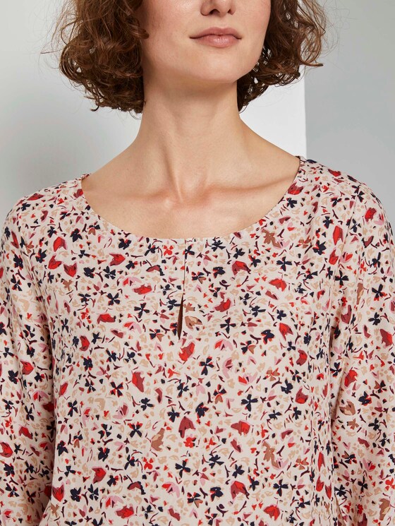 3/4-Arm Bluse mit Blumenprint - Frauen - beige flower design 3/4-Arm Bluse mit Blumenprint - Frauen - beige flower design - 9 - TOM TAILOR