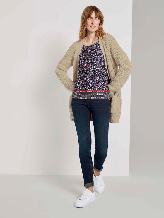 3/4-Arm Bluse mit Blumenprint - Frauen - navy flower design 3/4-Arm Bluse mit Blumenprint - Frauen - navy flower design - 3 - TOM TAILOR