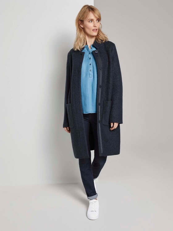 Geknöpfte Bluse im Jeans-Look - Frauen - Blue Denim Geknöpfte Bluse im Jeans-Look - Frauen - Blue Denim - 3 - TOM TAILOR