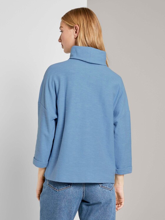 Rollkragen-Sweatshirt - Frauen - Summer Blue Rollkragen-Sweatshirt - Frauen - Summer Blue - 2 - TOM TAILOR Denim