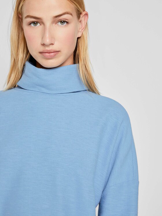 Rollkragen-Sweatshirt - Frauen - Summer Blue Rollkragen-Sweatshirt - Frauen - Summer Blue - 9 - TOM TAILOR Denim