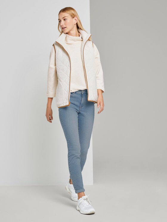 Rollkragen-Sweatshirt - Frauen - soft creme beige Rollkragen-Sweatshirt - Frauen - soft creme beige - 3 - TOM TAILOR Denim