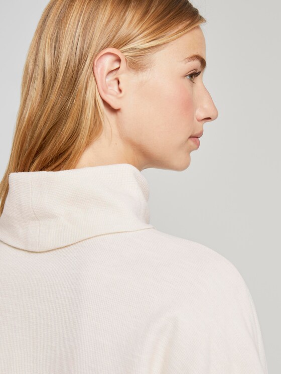Rollkragen-Sweatshirt - Frauen - soft creme beige Rollkragen-Sweatshirt - Frauen - soft creme beige - 9 - TOM TAILOR Denim