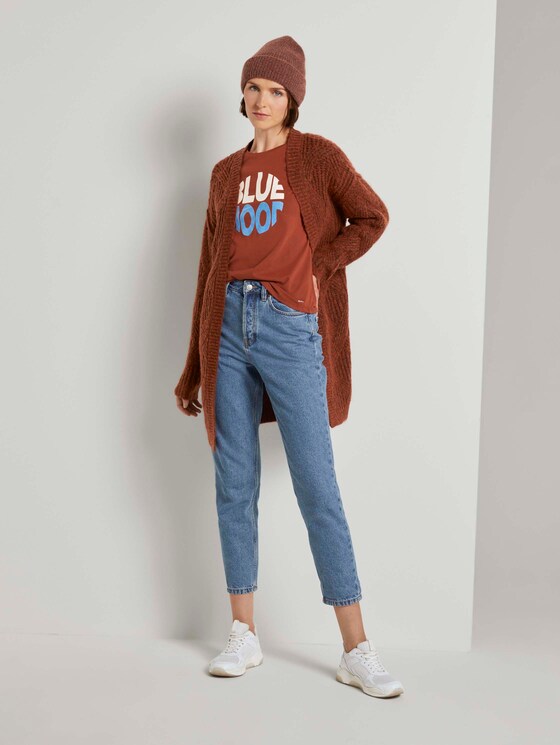 T-Shirt mit Schriftprint - Frauen - Rust Orange T-Shirt mit Schriftprint - Frauen - Rust Orange - 3 - TOM TAILOR Denim
