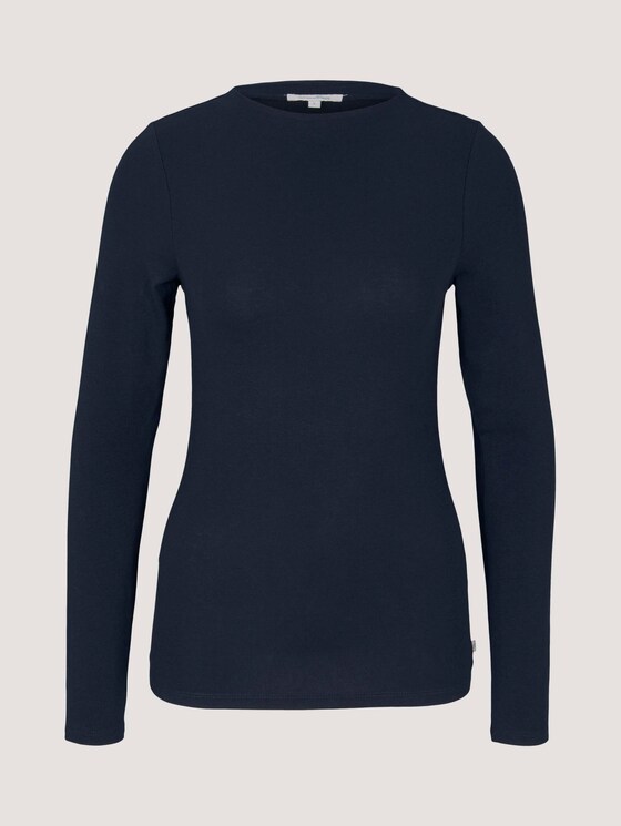 Langarmshirt mit Bio-Baumwolle - Frauen - Sky Captain Blue Langarmshirt mit Bio-Baumwolle - Frauen - Sky Captain Blue - 7 - TOM TAILOR Denim