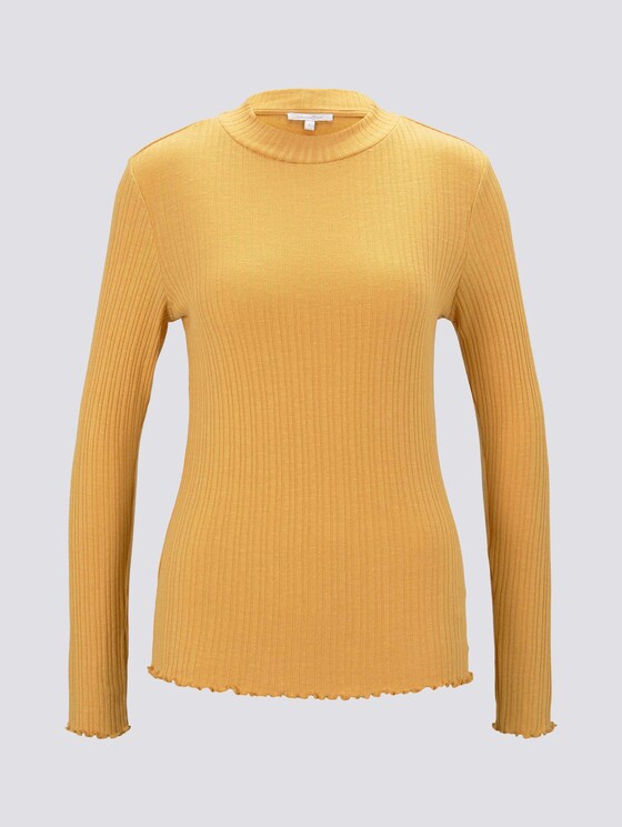 Langarmshirt mit Stehkragen - Frauen - Indian Spice Yellow Langarmshirt mit Stehkragen - Frauen - Indian Spice Yellow - 7 - TOM TAILOR Denim