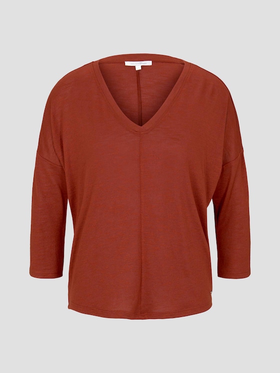 Bat Mouwen Overhemd - Vrouwen - Rust Orange Bat Mouwen Overhemd - Vrouwen - Rust Orange - 7 - TOM TAILOR Denim