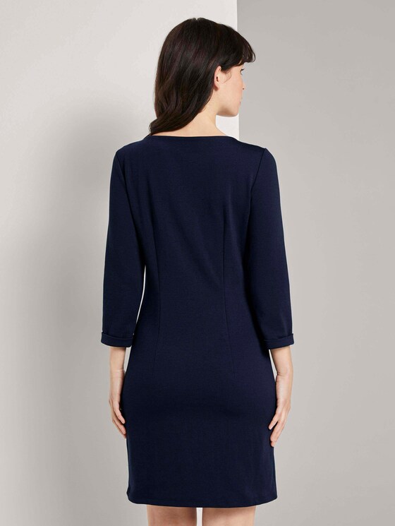 Jersey Etuikleid mit Taschen - Frauen - Sky Captain Blue Jersey Etuikleid mit Taschen - Frauen - Sky Captain Blue - 2 - TOM TAILOR