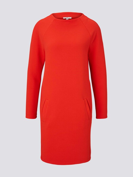 Bequemes Kleid mit Stehkragen - Frauen - Strong Red Bequemes Kleid mit Stehkragen - Frauen - Strong Red - 7 - TOM TAILOR