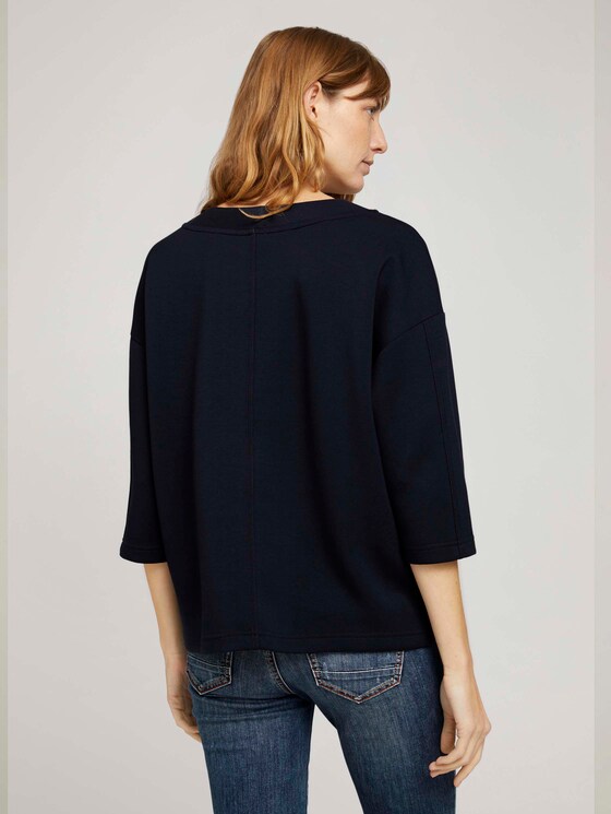 Basic Loose Fit Sweatshirt - Frauen - Sky Captain Blue Basic Loose Fit Sweatshirt - Frauen - Sky Captain Blue - 2 - TOM TAILOR