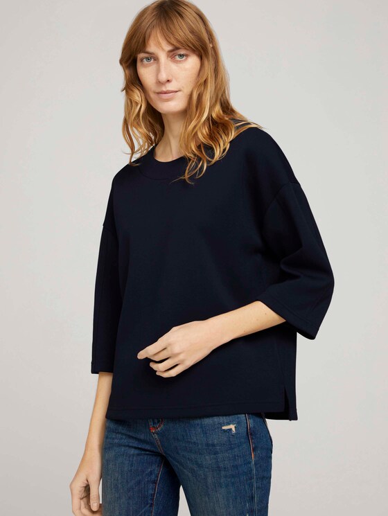Basic Loose Fit Sweatshirt - Frauen - Sky Captain Blue Basic Loose Fit Sweatshirt - Frauen - Sky Captain Blue - 5 - TOM TAILOR