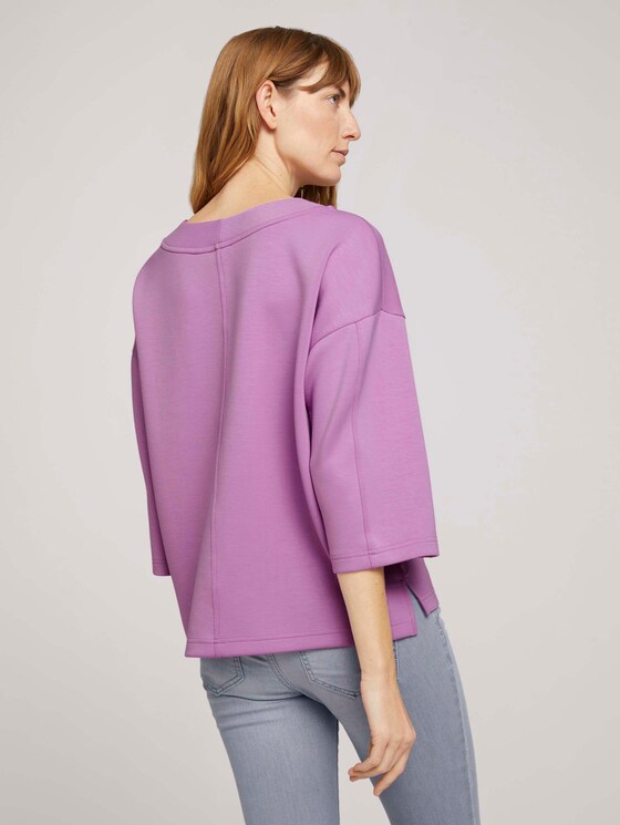 Basic Loose Fit Sweatshirt - Frauen - heather lilac Basic Loose Fit Sweatshirt - Frauen - heather lilac - 2 - TOM TAILOR