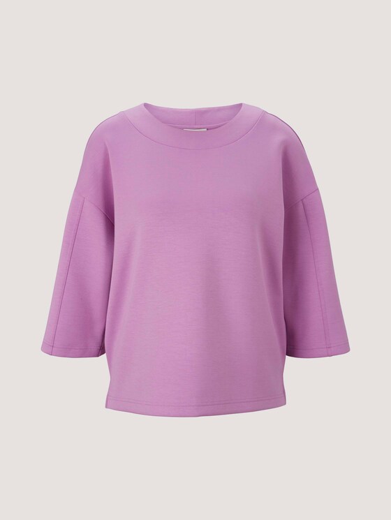 Basic Loose Fit Sweatshirt - Frauen - heather lilac Basic Loose Fit Sweatshirt - Frauen - heather lilac - 7 - TOM TAILOR