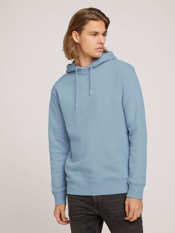 Basic Hoodie - Männer - Light Blue Indigo Basic Hoodie - Männer - Light Blue Indigo - 1 - TOM TAILOR Denim