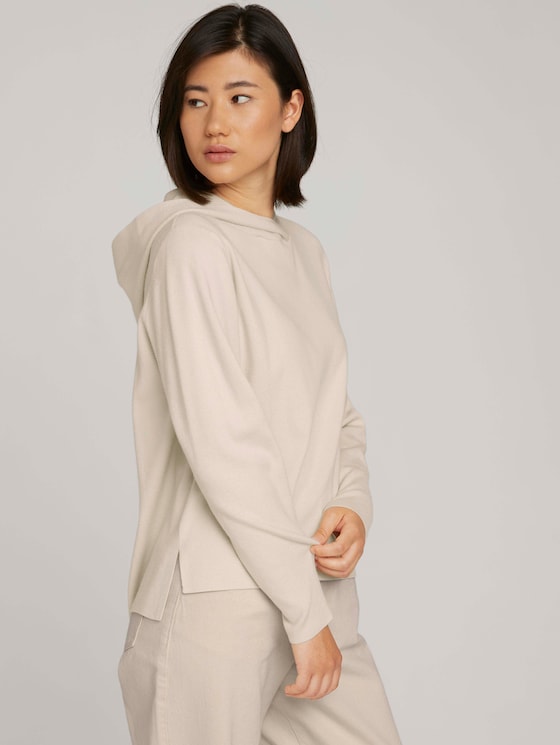 Kapuzenpullover - Frauen - smooth light sand melange Kapuzenpullover - Frauen - smooth light sand melange - 5 - TOM TAILOR