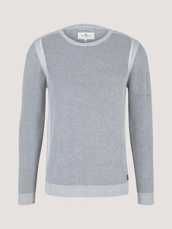 Pullover mit Rippbündchen - Männer - Off White Pullover mit Rippbündchen - Männer - Off White - 7 - TOM TAILOR