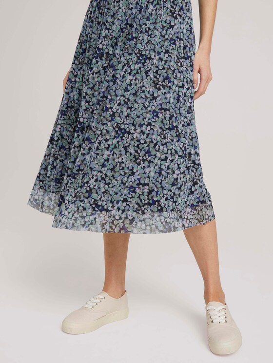 Midirock aus Mesh mit Blumenmuster - Frauen - navy floral design Midirock aus Mesh mit Blumenmuster - Frauen - navy floral design - 10 - TOM TAILOR