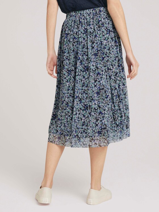 Midirock aus Mesh mit Blumenmuster - Frauen - navy floral design Midirock aus Mesh mit Blumenmuster - Frauen - navy floral design - 2 - TOM TAILOR