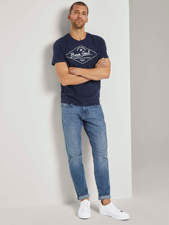 T-Shirt mit Print - Männer - Dark Blue T-Shirt mit Print - Männer - Dark Blue - 3 - TOM TAILOR