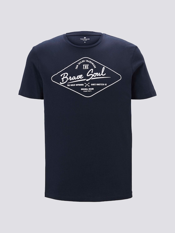 T-Shirt mit Print - Männer - Dark Blue T-Shirt mit Print - Männer - Dark Blue - 7 - TOM TAILOR