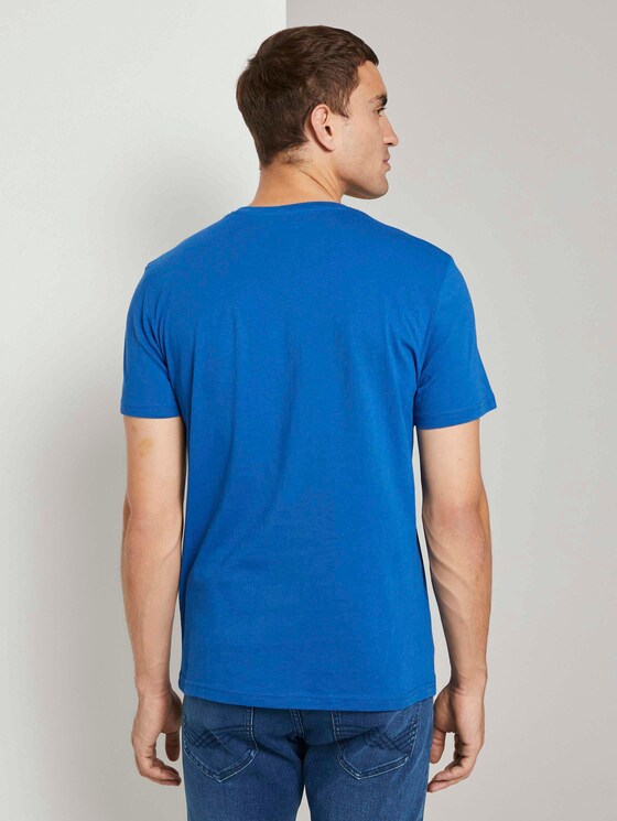 T-Shirt mit Print - Männer - Electric Blue T-Shirt mit Print - Männer - Electric Blue - 2 - TOM TAILOR