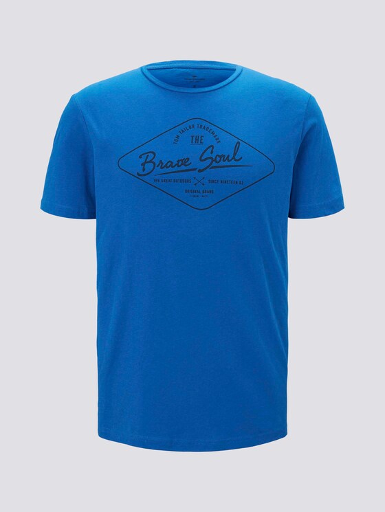T-Shirt mit Print - Männer - Electric Blue T-Shirt mit Print - Männer - Electric Blue - 7 - TOM TAILOR