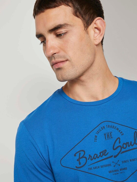 T-Shirt mit Print - Männer - Electric Blue T-Shirt mit Print - Männer - Electric Blue - 9 - TOM TAILOR